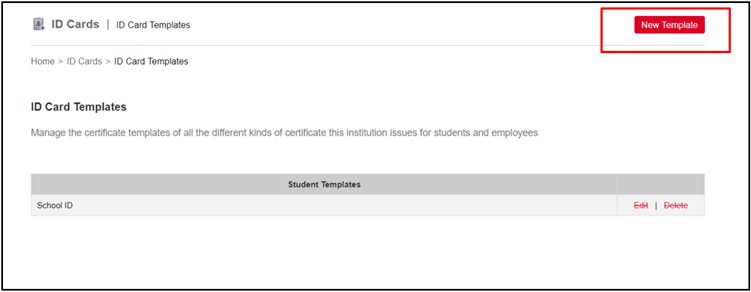 Create a New School ID Card Template